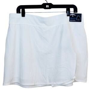 Callaway Women's White Truesculpt Pickleball Tennis Golf Athletic Skort, Size XL